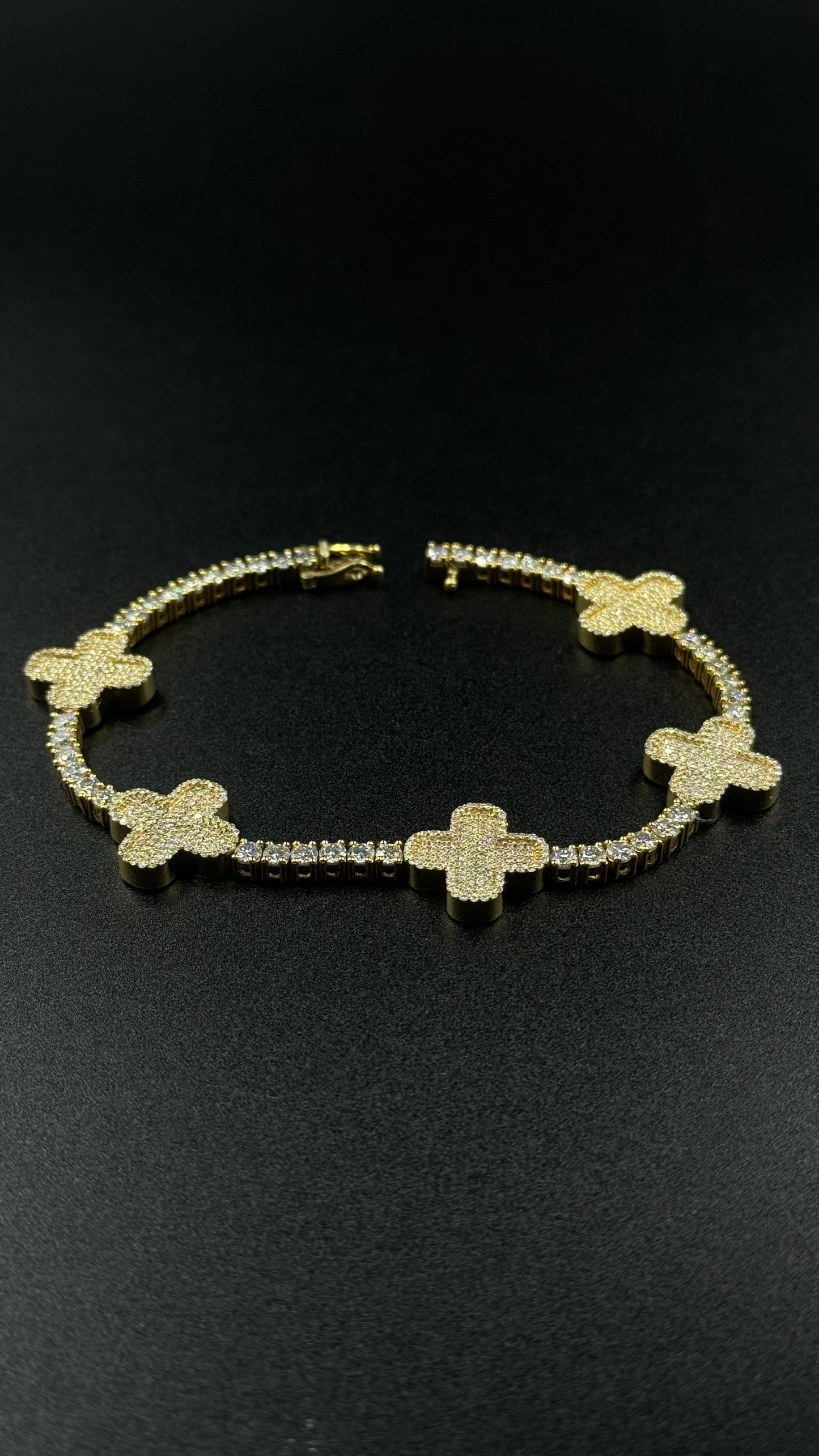 Bracelet clover 3mm