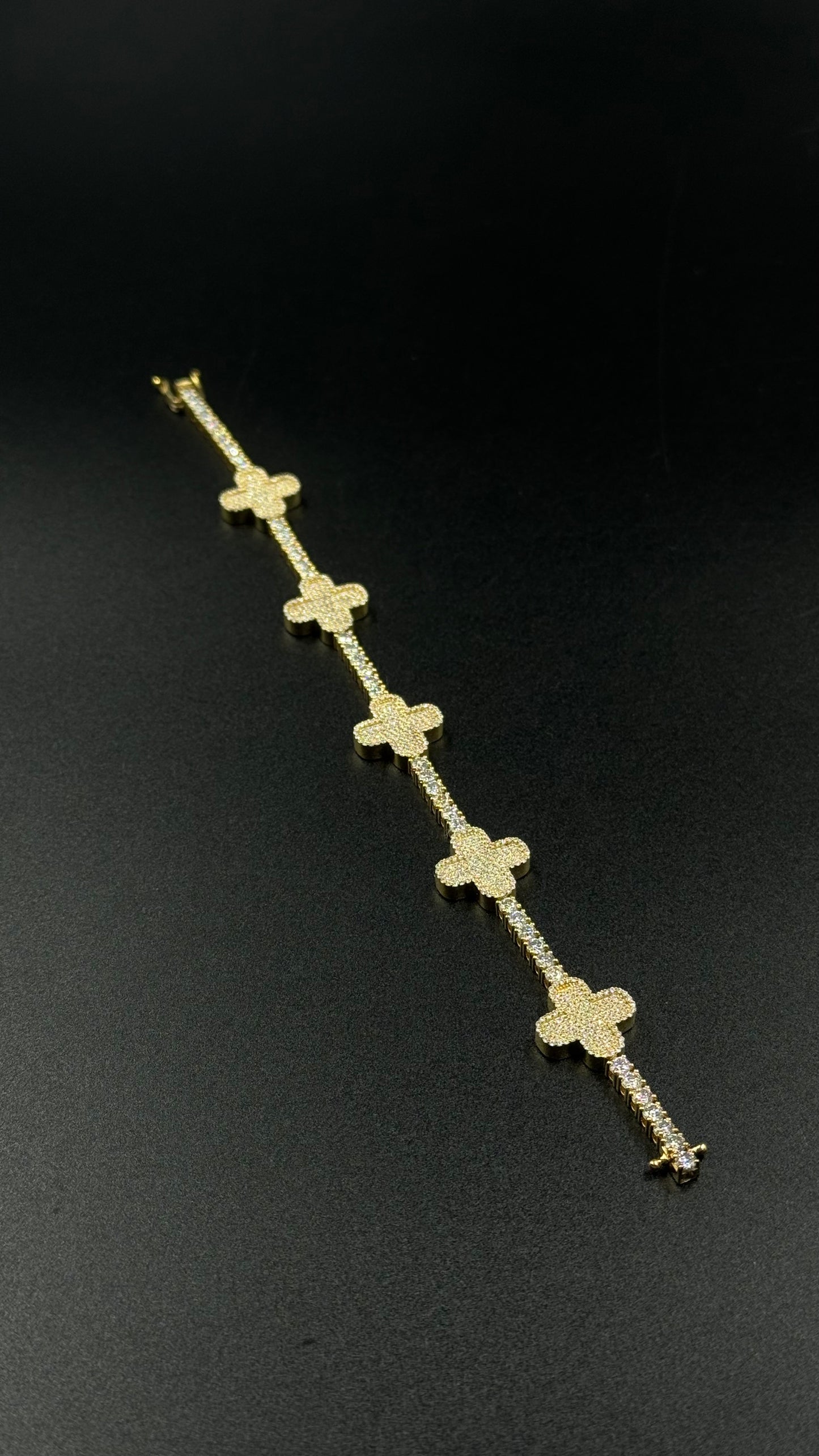 Bracelet clover 3mm