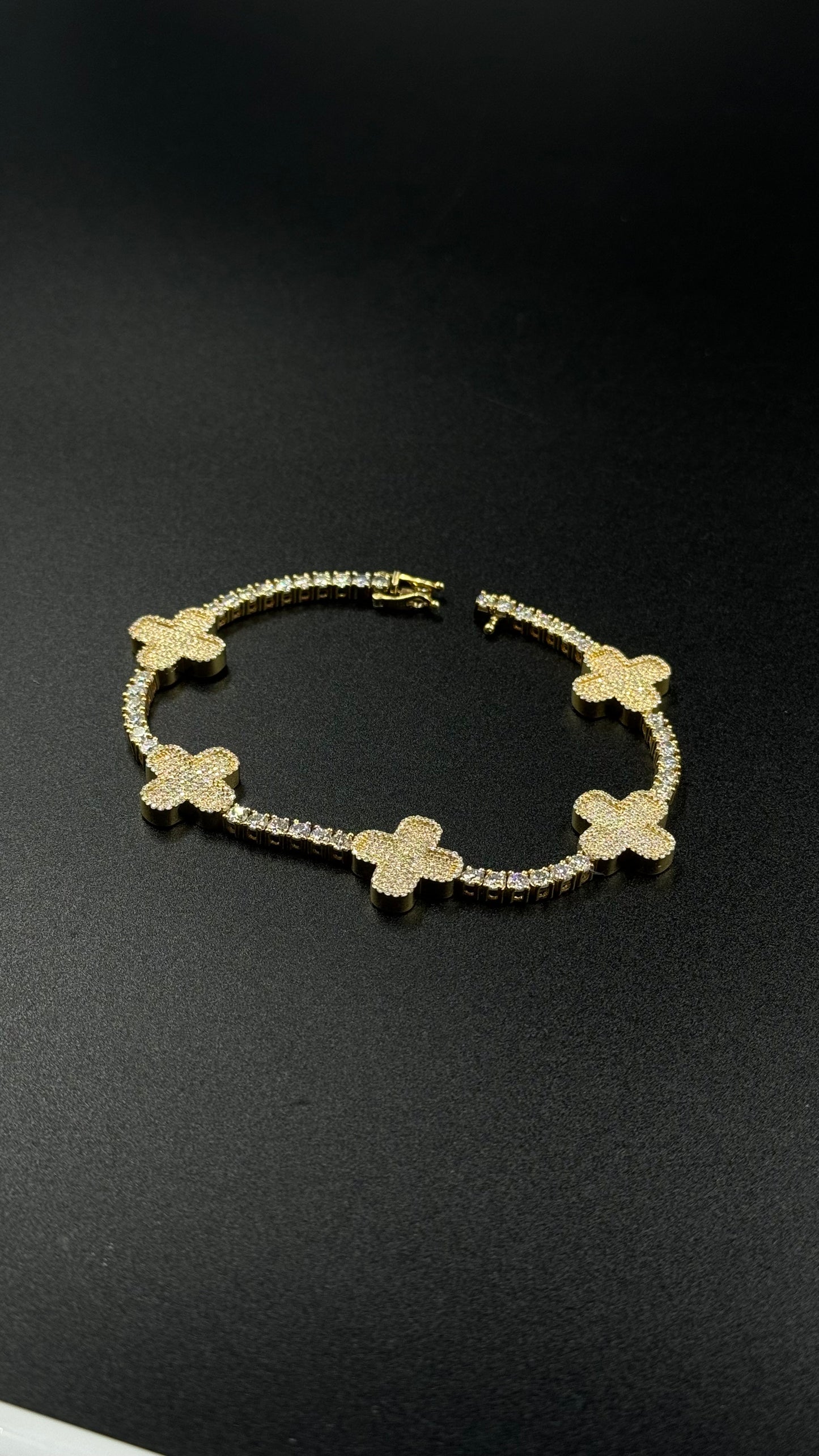 Bracelet clover 3mm