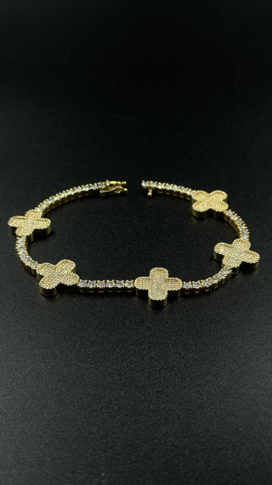 Bracelet clover 3mm