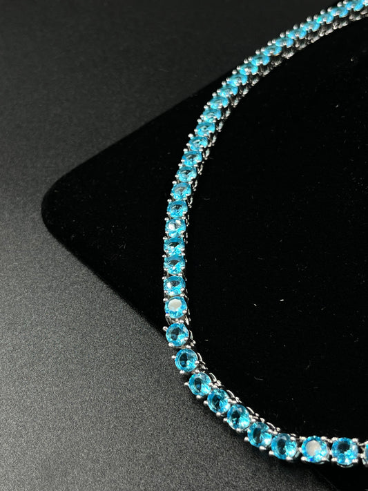 Chaîne tennis 5mm blue